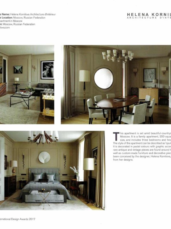BOOK GLOBAL INTERIOR DESIGN Architecte d'intérieur Paris Elena Kornilova